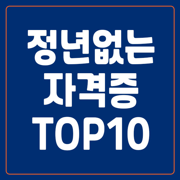 정년없는 자격증 TOP10
